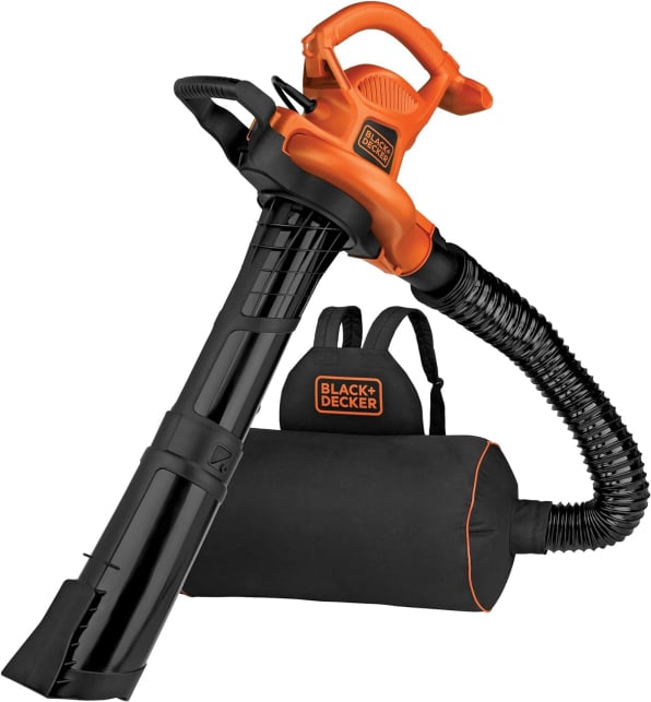 BLACK+DECKER Electric Leaf Blower, Leaf Vacuum and Mulcher 3 in 1